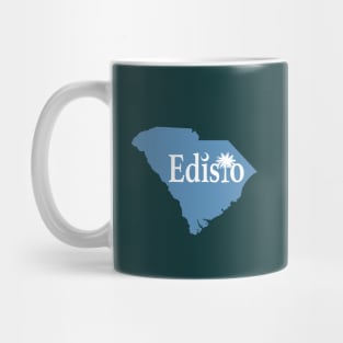 Edisto Island South Carolina State Outline Coastal Blue Mug